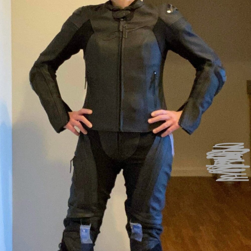 Alpinestars Stella Missile Leather Two Piece Motorcycle Jacket Pants Set